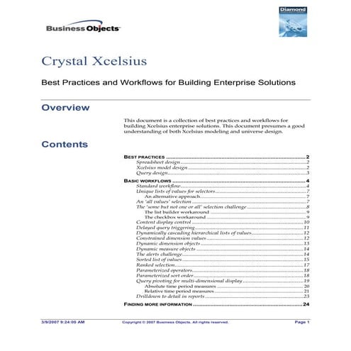 Crystal xcelsius   best practices and workflows for building enterprise solut...