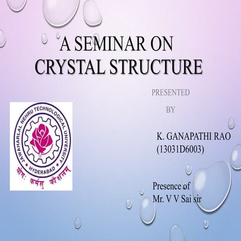 Crystral structure