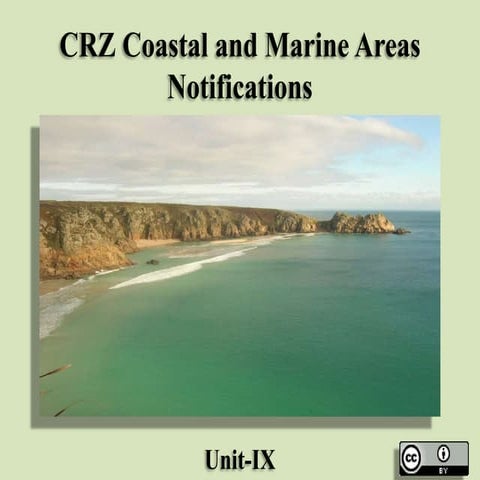 CRZ Coastal and Marine Areas Notifications