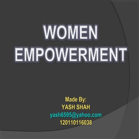 Women Empowerment