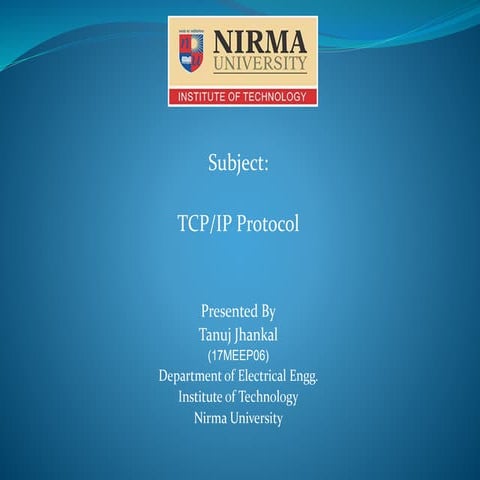 cyber security (TCP / IP) | PPTX