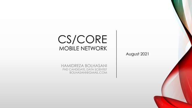CS-Core Mobile Network (General)
