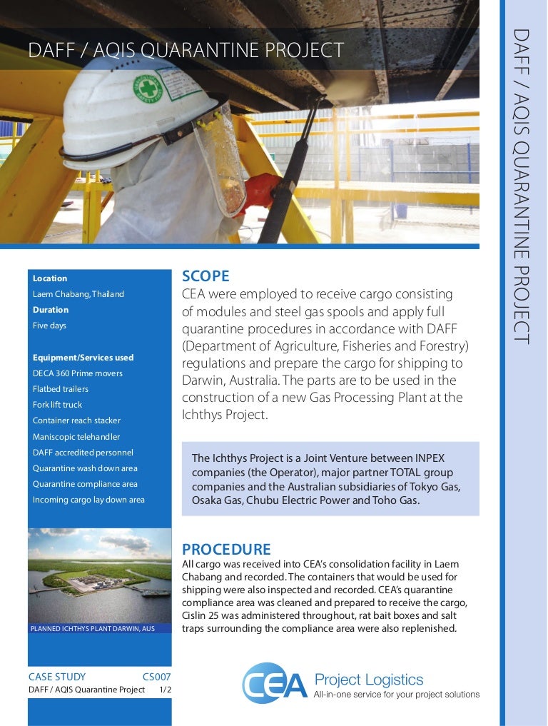 DAFF/AQIS Quarantine Project