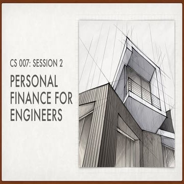 Stanford CS 007-2 (2021): Personal Finance for Engineers / Behavioral Finance