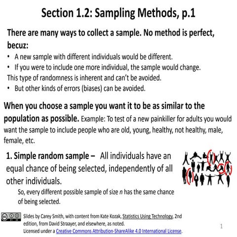 1.2 Sampling Methods