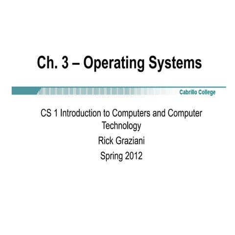 Operating Systems | PPT