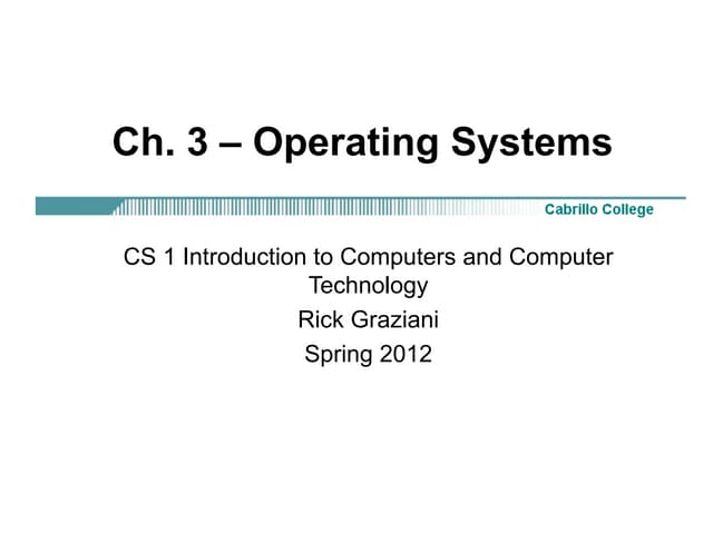 Operating Systems | PPT