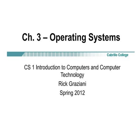 operating systems | PPT