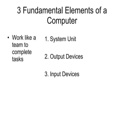 Cs100  lec 3 cont1 hardware - system unit and memory)