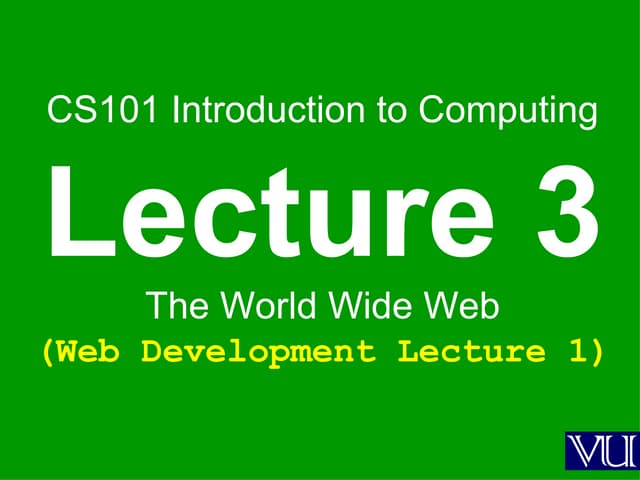 My lectures