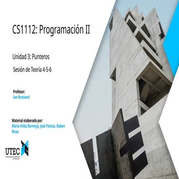 PUNTEROS PROGRA II COMPUTER SCIENCE UNID