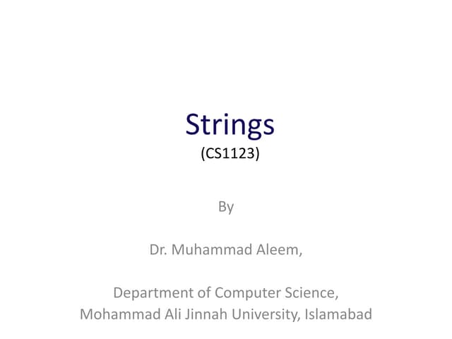 Cs1123 9 strings
