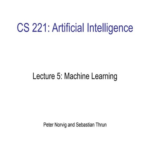 Cs221 lecture5-fall11 | PPT