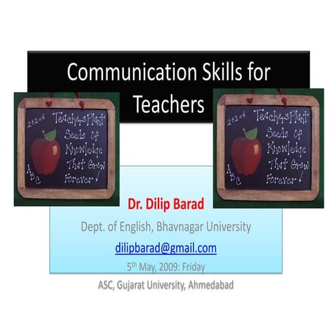 Communication Skills for Teachers