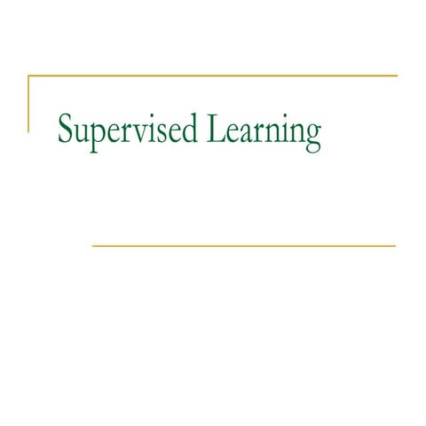 Comprehensive Overview of Supervised Learning Techniques and Decision ...