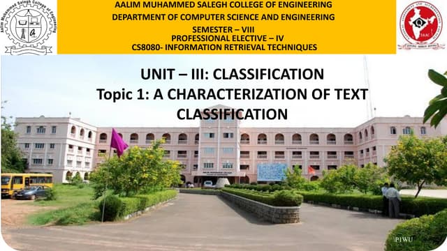 CS8080 information retrieval techniques unit iii ppt in pdf