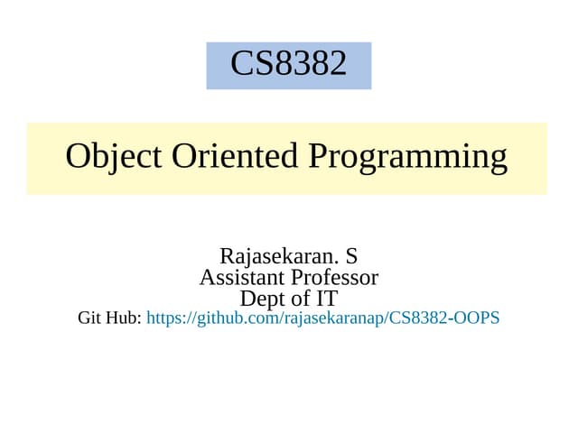 Cs8392 u1-1-oop intro