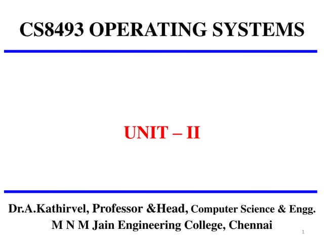 Cs8493 unit 2