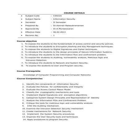 Cs9224 information security