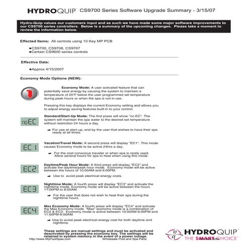 Cs9700 software upgrade notice 3 07