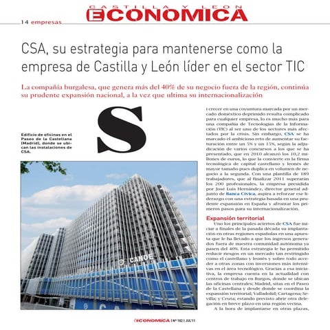 CSA en Castilla y León Económica