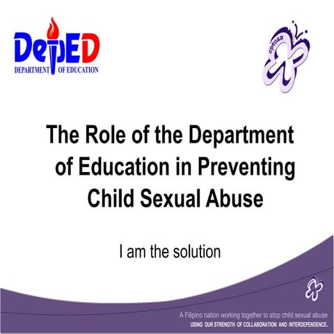 The Role of the Department of Education in Preventing Child Sexual ...