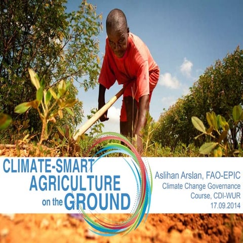 Climate Smart Agriculture on the ground