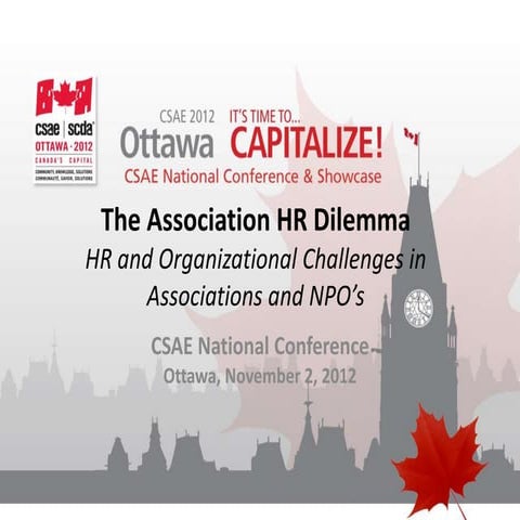 HR Dilemmas in Professional Associations