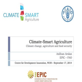 Climate-Smart Agriculture: Climate ...