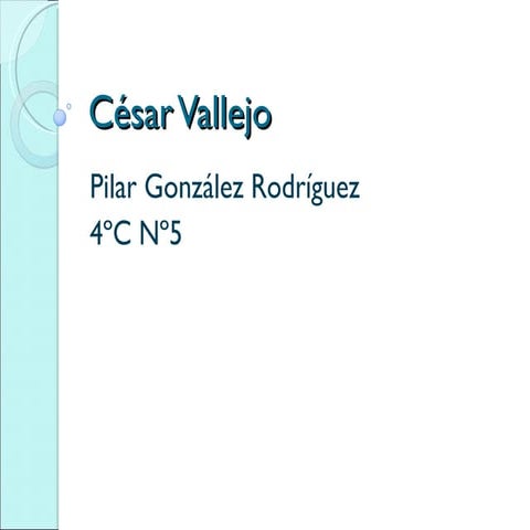 César vallejo