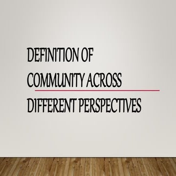 Community Engagement