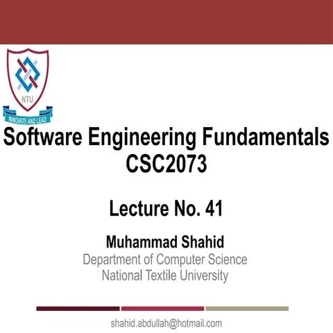 CSC2073 - Lecture 41 (Introduction to Software Testing).pptx