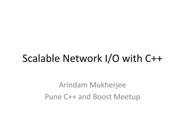 C++ scalable network_io