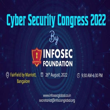 Cyber Security Congress Bangalore | PDF