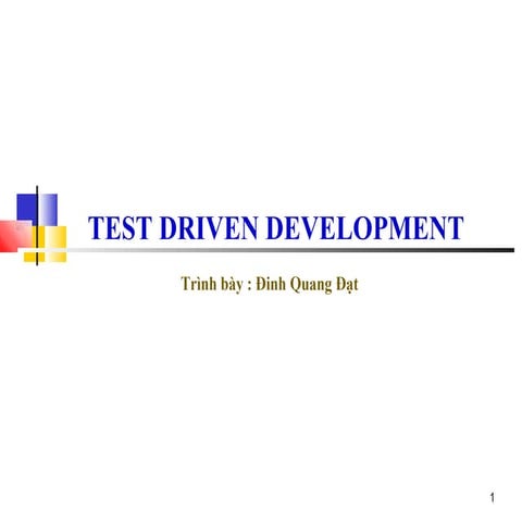 Test Driven development | PPT