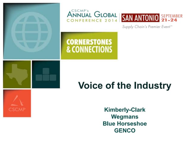 CSCMP 2014: Voice of the Industry