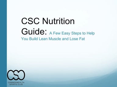 CSC Nutrition Guide