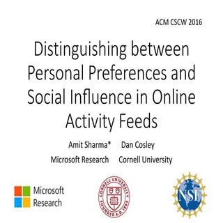 Estimating influence of online acti...