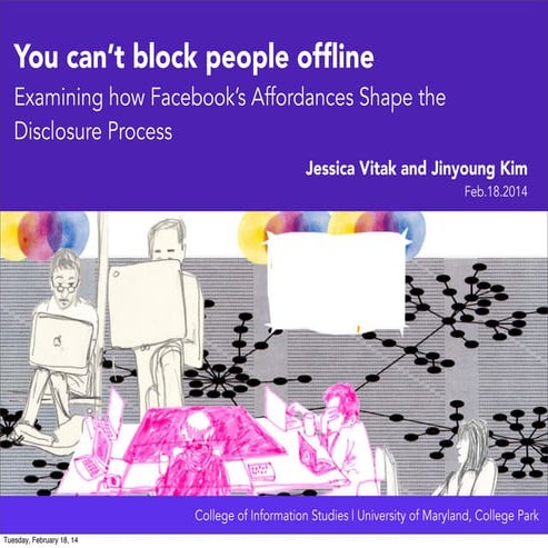 CSCW 2014: You can't block people offline