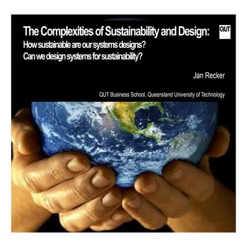 CSCWD 2017 Keynote: The Complexities of Sustainability and Design