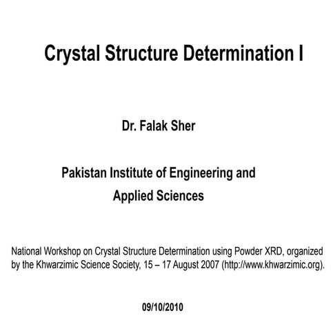 solid state chemistry, crystal structure determination.pdf