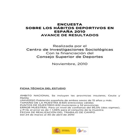 Csd dossier encuesta habitos deportivos españa 2010