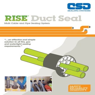 CSD RISE - Cable Duct & Pipe Seals