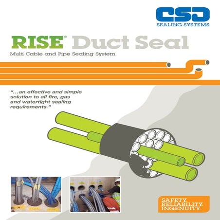 CSD Sealing Systems - Fireproof, Gastight & Watertight Sealing Of Cable ...