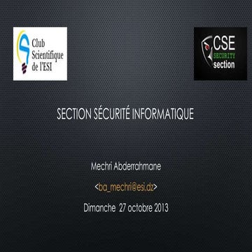 Atelier Section Sécurité