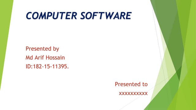 computer software