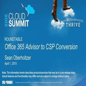 Roundtable: Office 365 Advisor to CSP Conversion