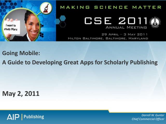 Council of Science Editors 2011   Mobile Technology May 2   2011