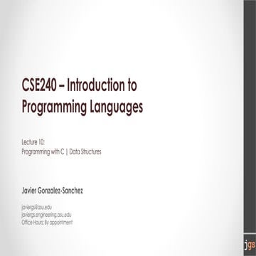 201801 CSE240 Lecture 10