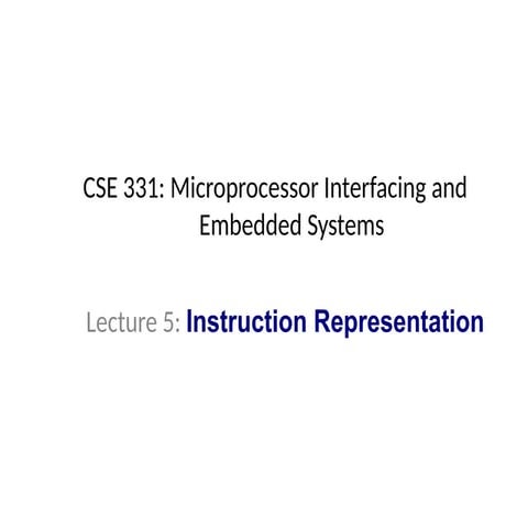 Comprehensive Overview of ARM Instruction Representation and Branching ...